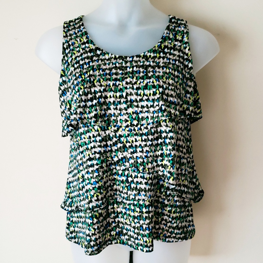 Melissa Paige size S layered sleeveless top